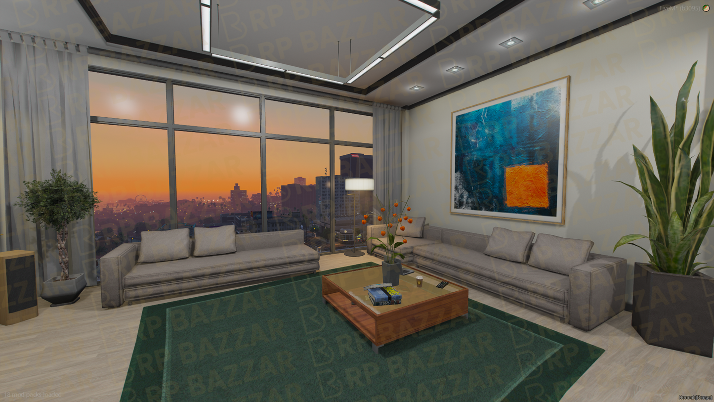 Stylish Apartment FiveM MLO — GTA RP Interior — ESX QB QBOX — RPBazzar