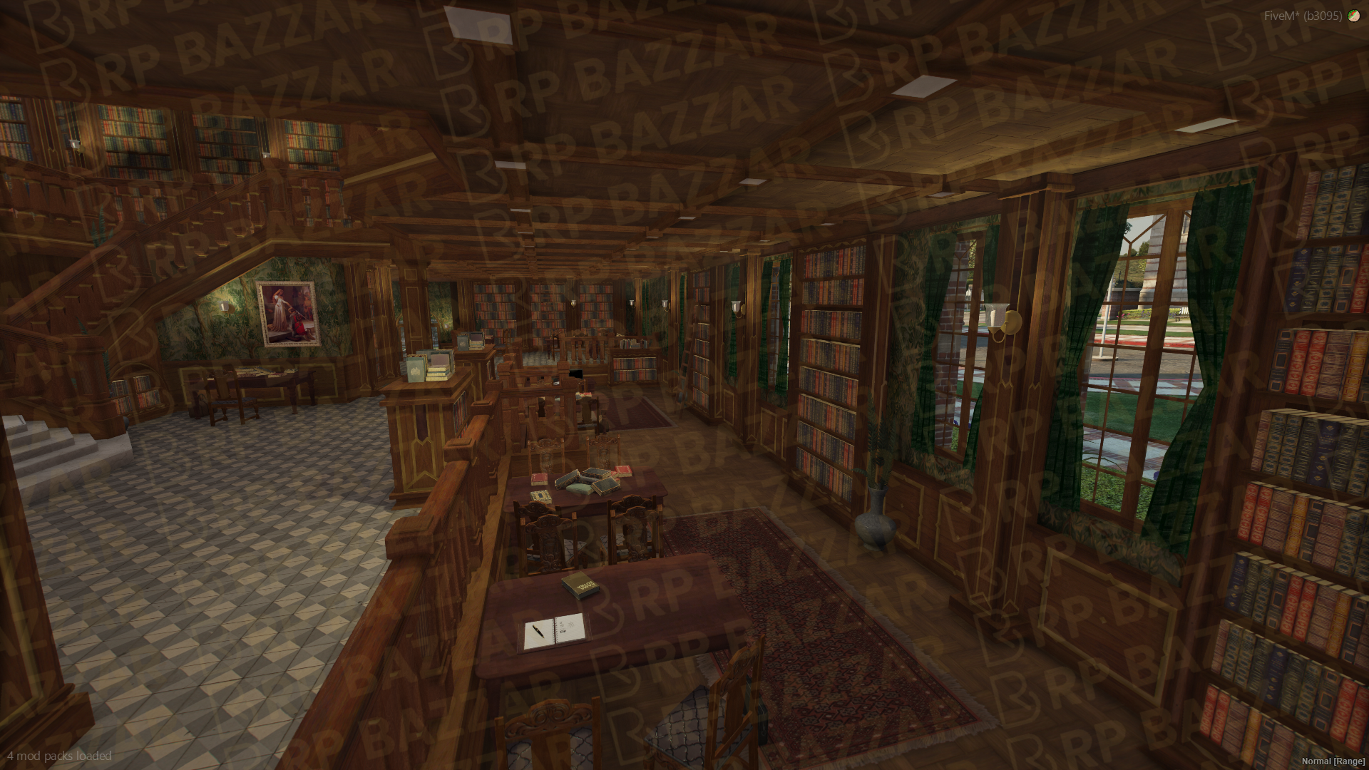 Grand Library FiveM MLO — GTA RP Interior — ESX QB QBOX — RPBazzar