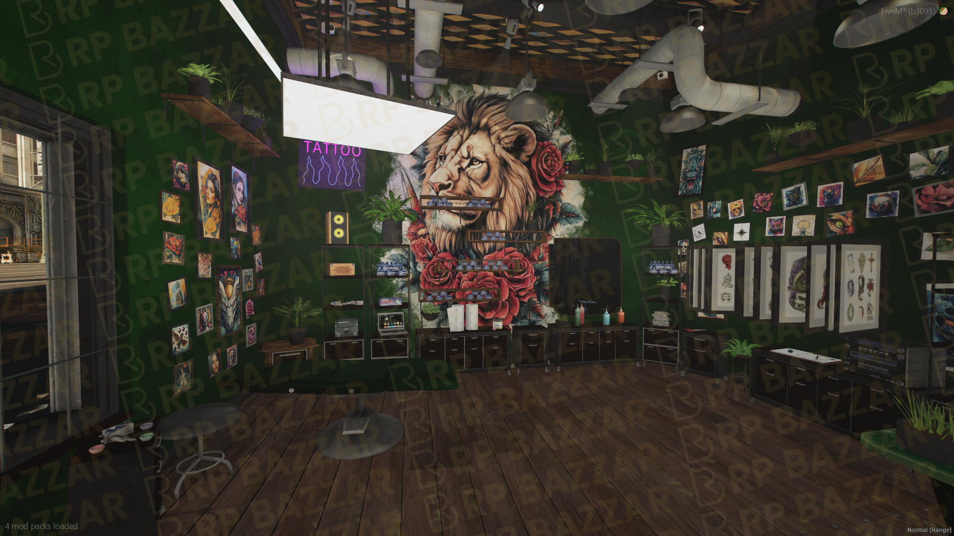 Inked Tattoo Store FiveM MLO — GTA RP Interior — ESX QB QBOX — RPBazzar
