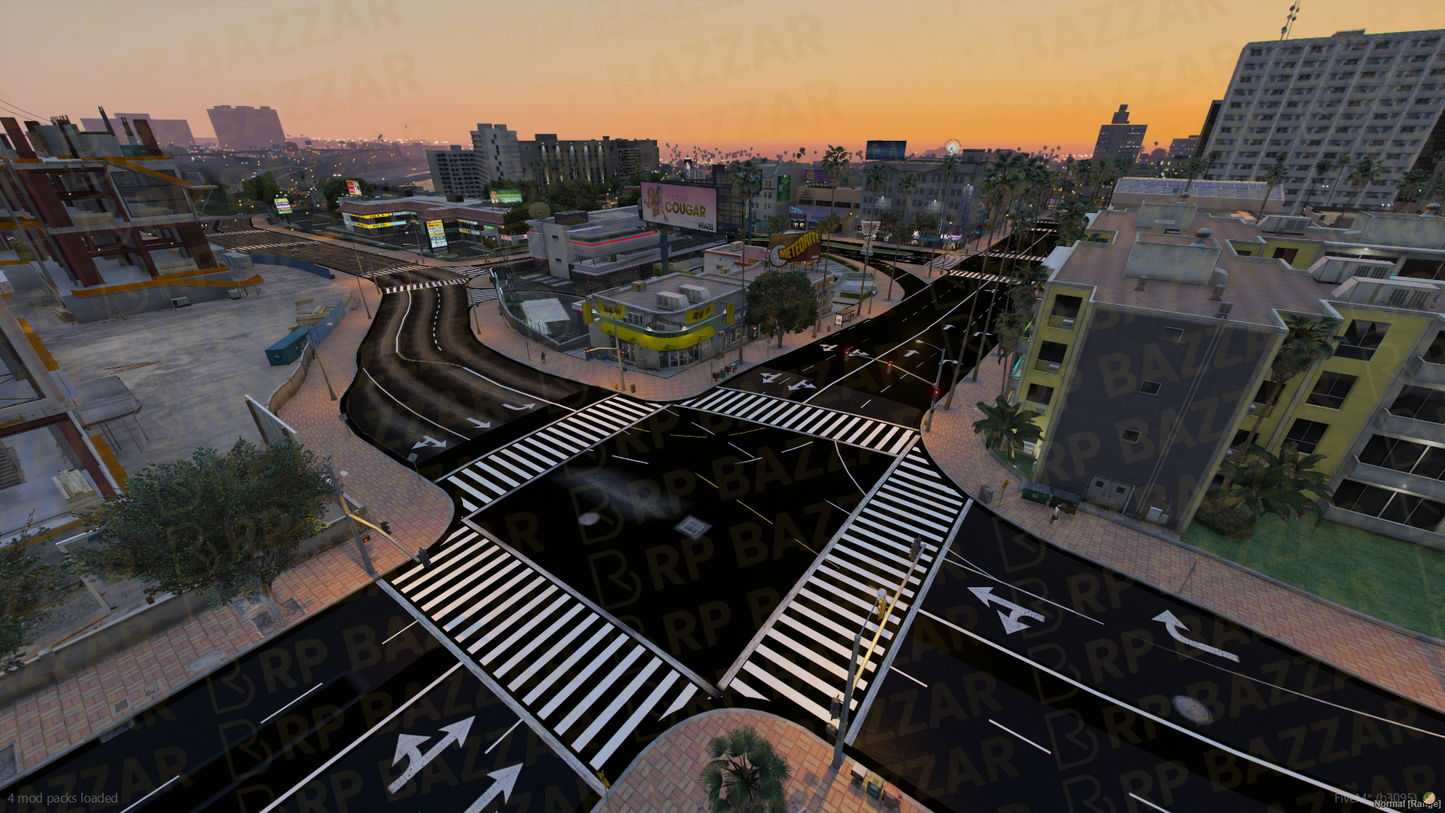Highway Road FiveM MLO — GTA RP Road Map — ESX QB QBOX — RPBazzar