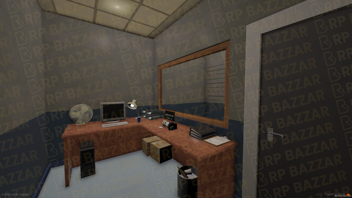Fortified Police Station FiveM MLO — GTA RP Interior — ESX QB QBOX — RPBazzar