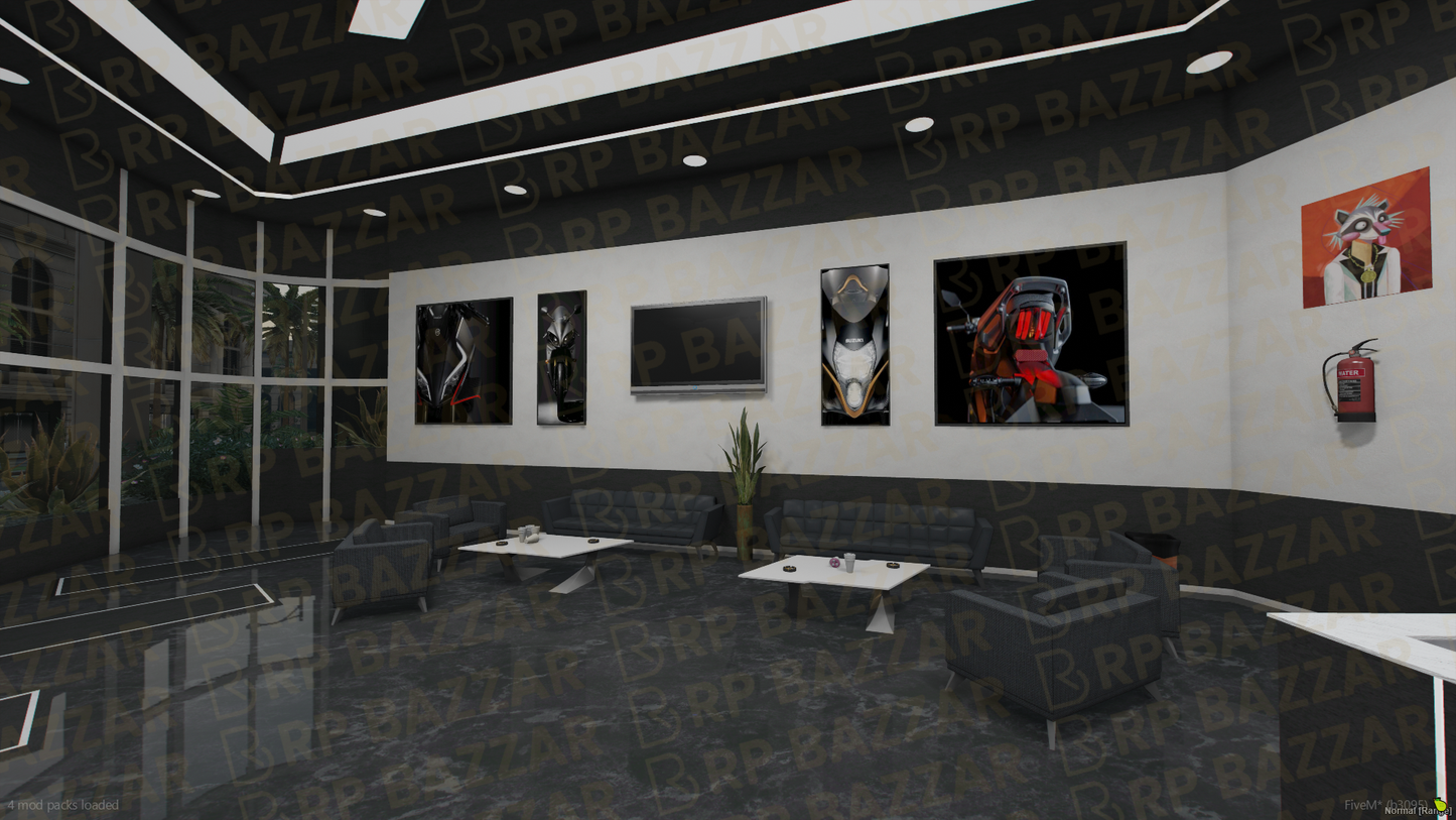 Prime Vehicle Shop FiveM MLO — GTA RP Interior — ESX QB QBOX — RPBazzar