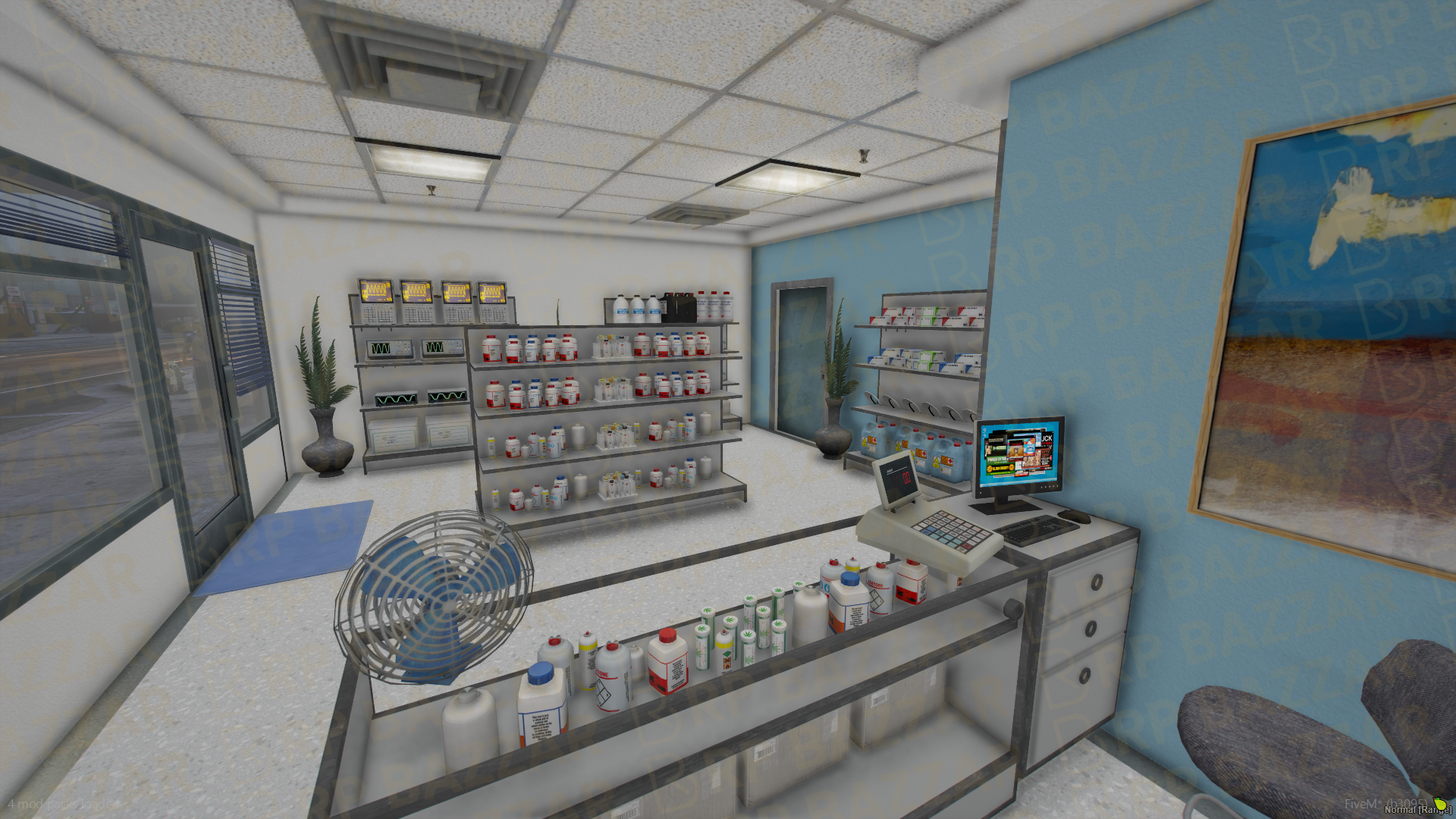 Clean Pharmacy FiveM MLO — GTA RP Interior — ESX QB QBOX — RPBazzar