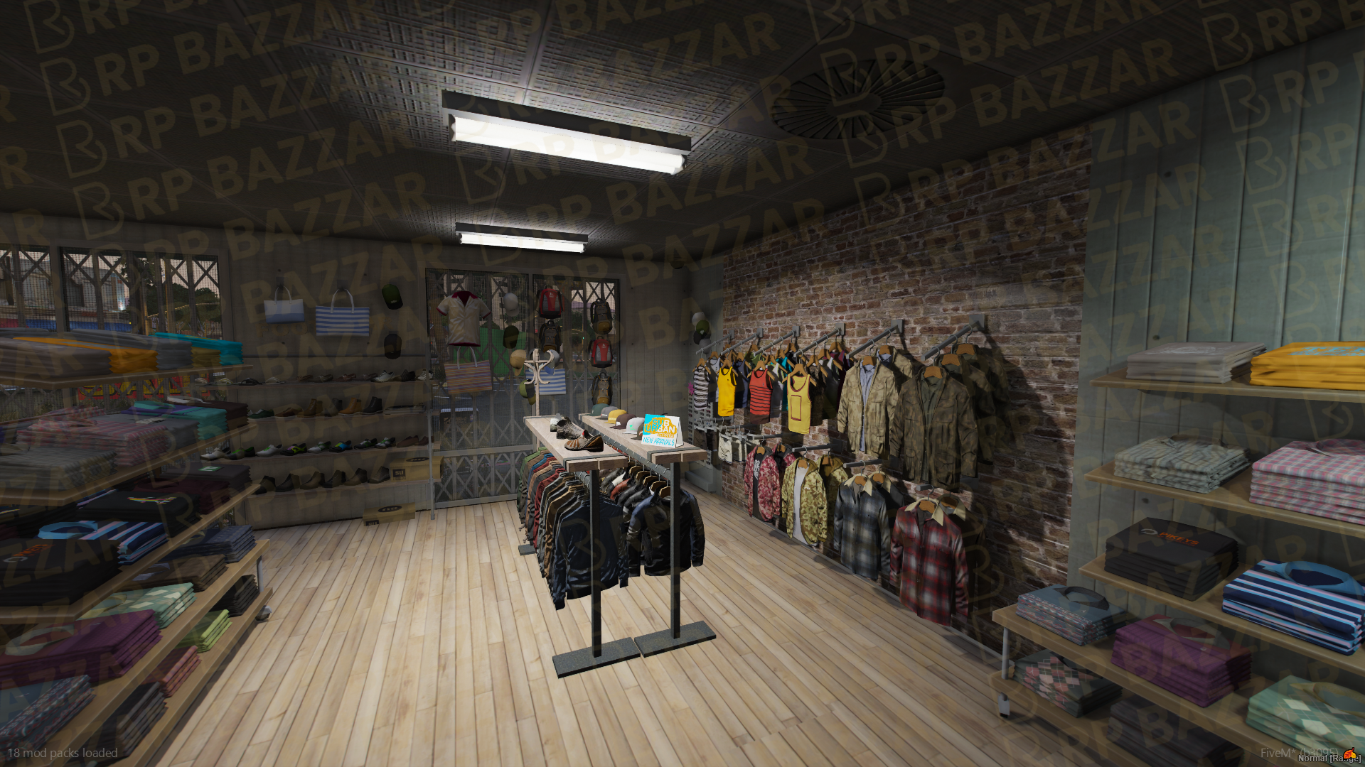 Street Clothing Store FiveM MLO — GTA RP Interior — ESX QB QBOX — RPBazzar