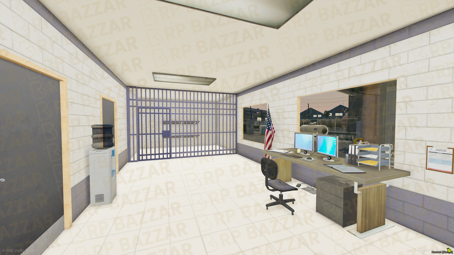 Grand Police Station FiveM MLO — GTA RP Interior — ESX QB QBOX — RPBazzar