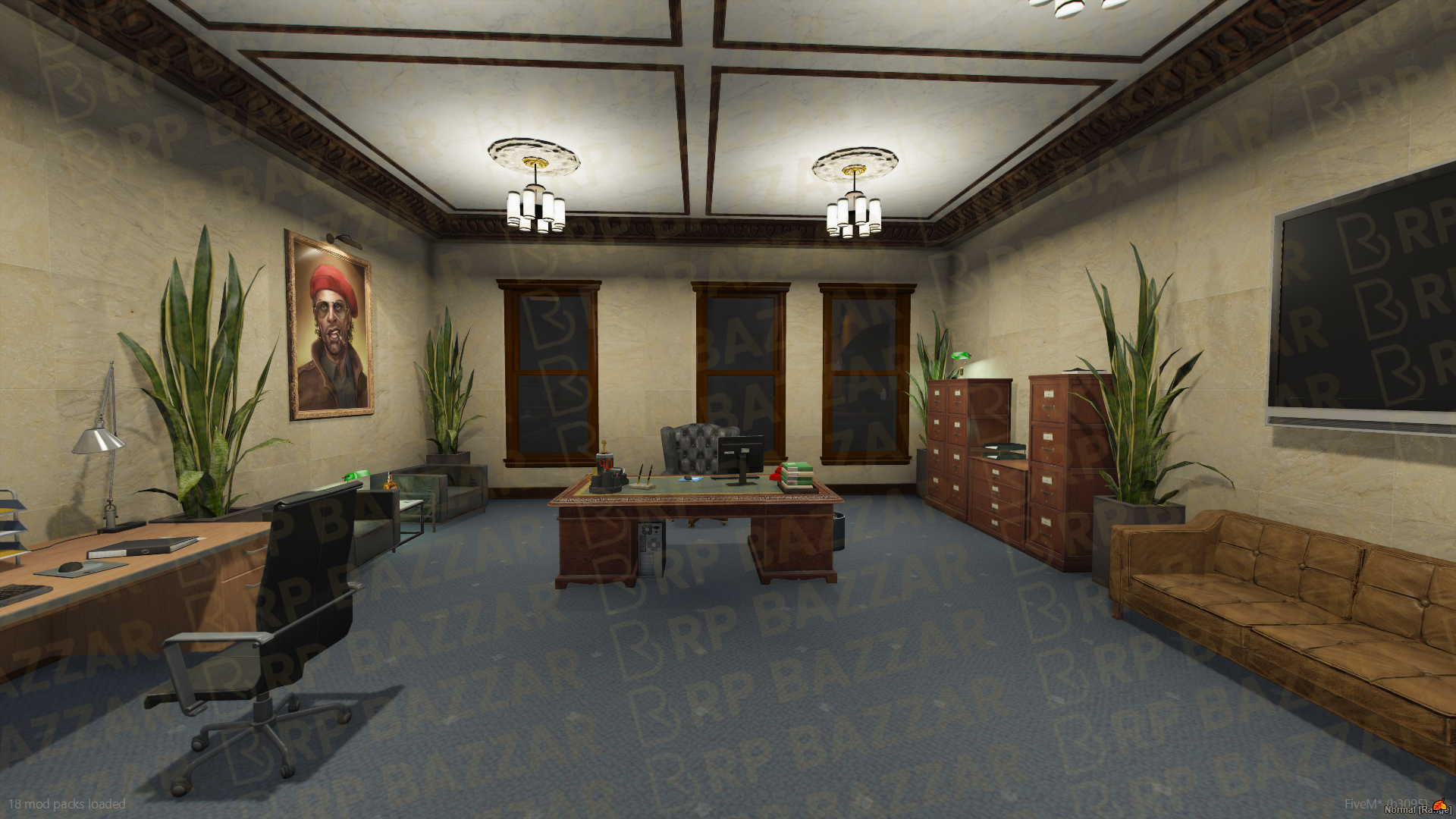 Modern CityHall FiveM MLO — GTA RP Interior — ESX QB QBOX — RPBazzar