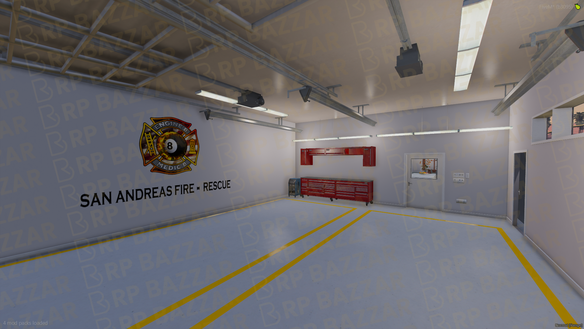 Industrial Fire Department FiveM MLO — GTA RP Interior — ESX QB QBOX — RPBazzar