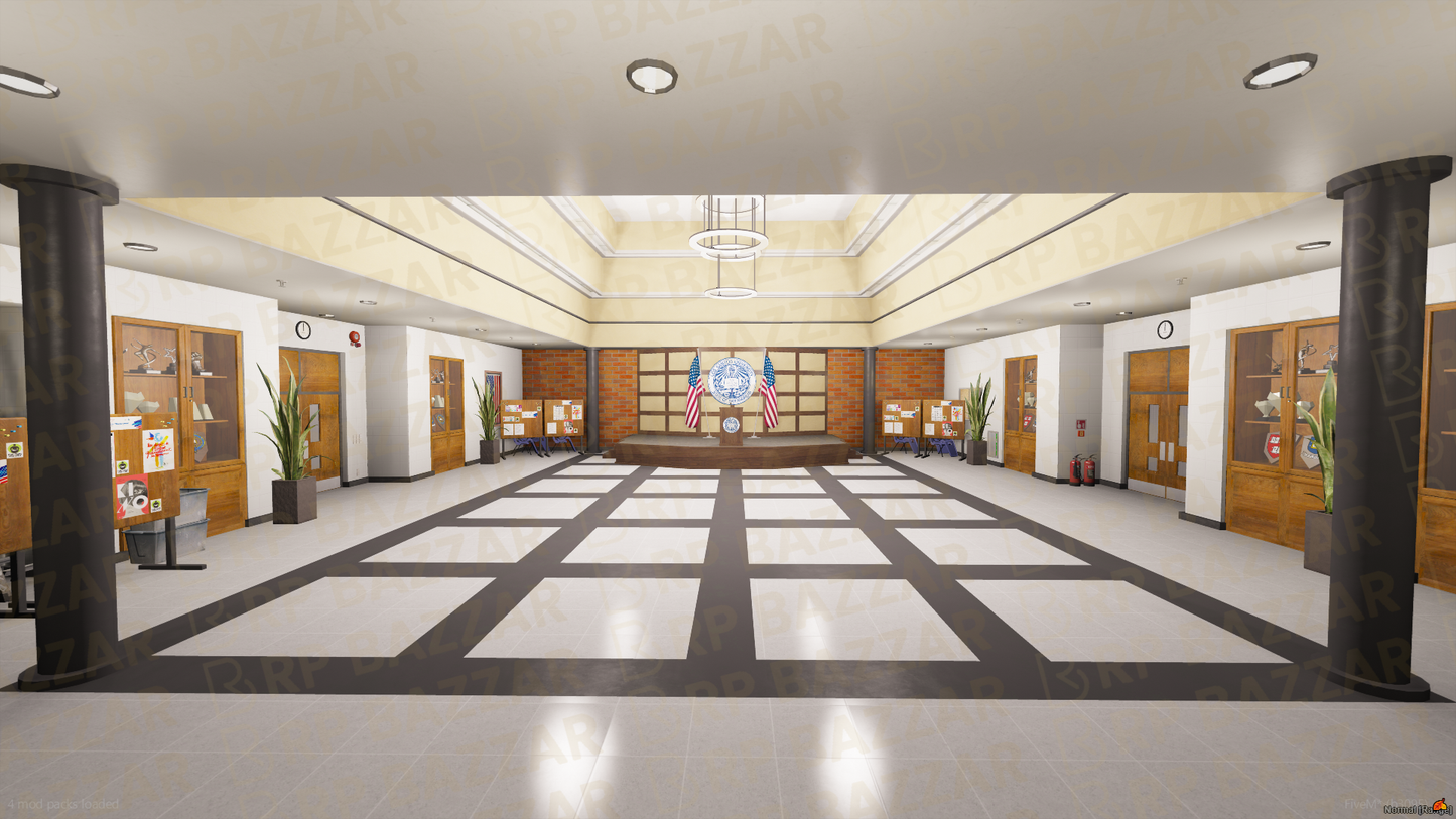 Modern School & University FiveM MLO — GTA RP Interior — ESX QB QBOX — RPBazzar