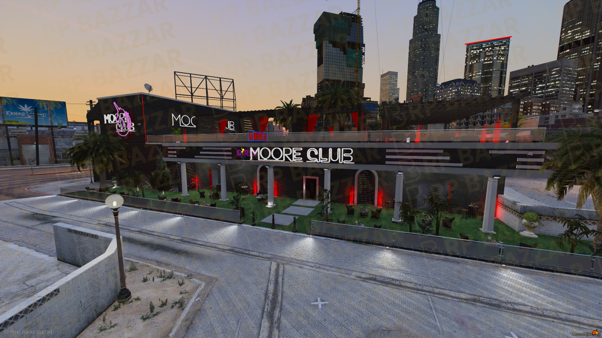 Rooftop Nightclub FiveM MLO — GTA RP Interior — ESX QB QBOX — RPBazzar