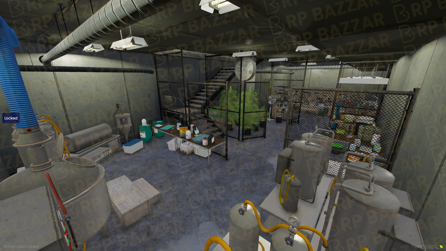 Corridor Drug Lab FiveM MLO — GTA RP Interior — ESX QB QBOX — RPBazzar