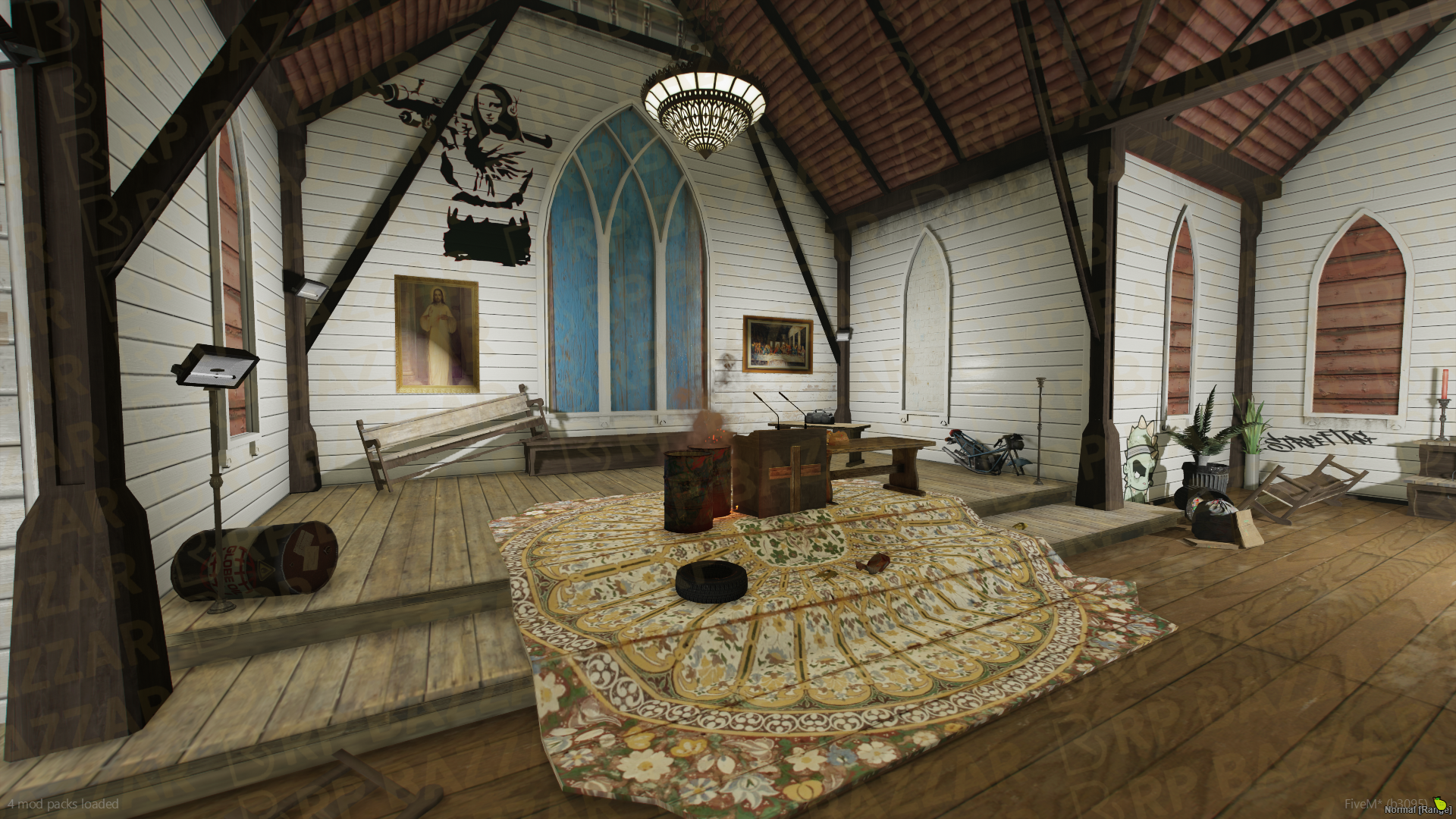 Chapel Church FiveM MLO — GTA RP Interior — ESX QB QBOX — RPBazzar