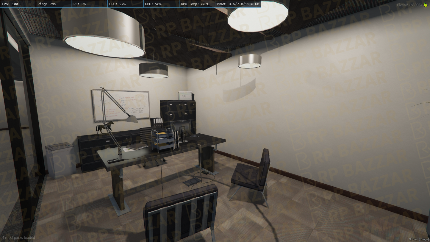 Sleek Office FiveM MLO — GTA RP Interior — ESX QB QBOX — RPBazzar