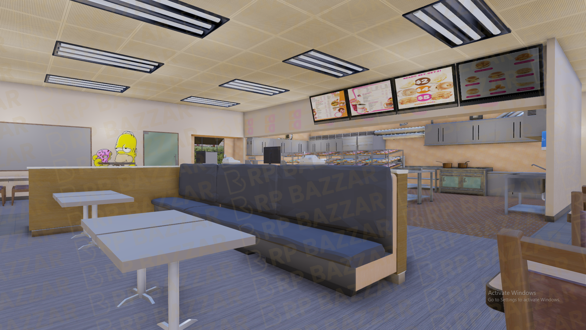 Downtown Coffee Shop FiveM MLO — GTA RP Interior — ESX QB QBOX — RPBazzar