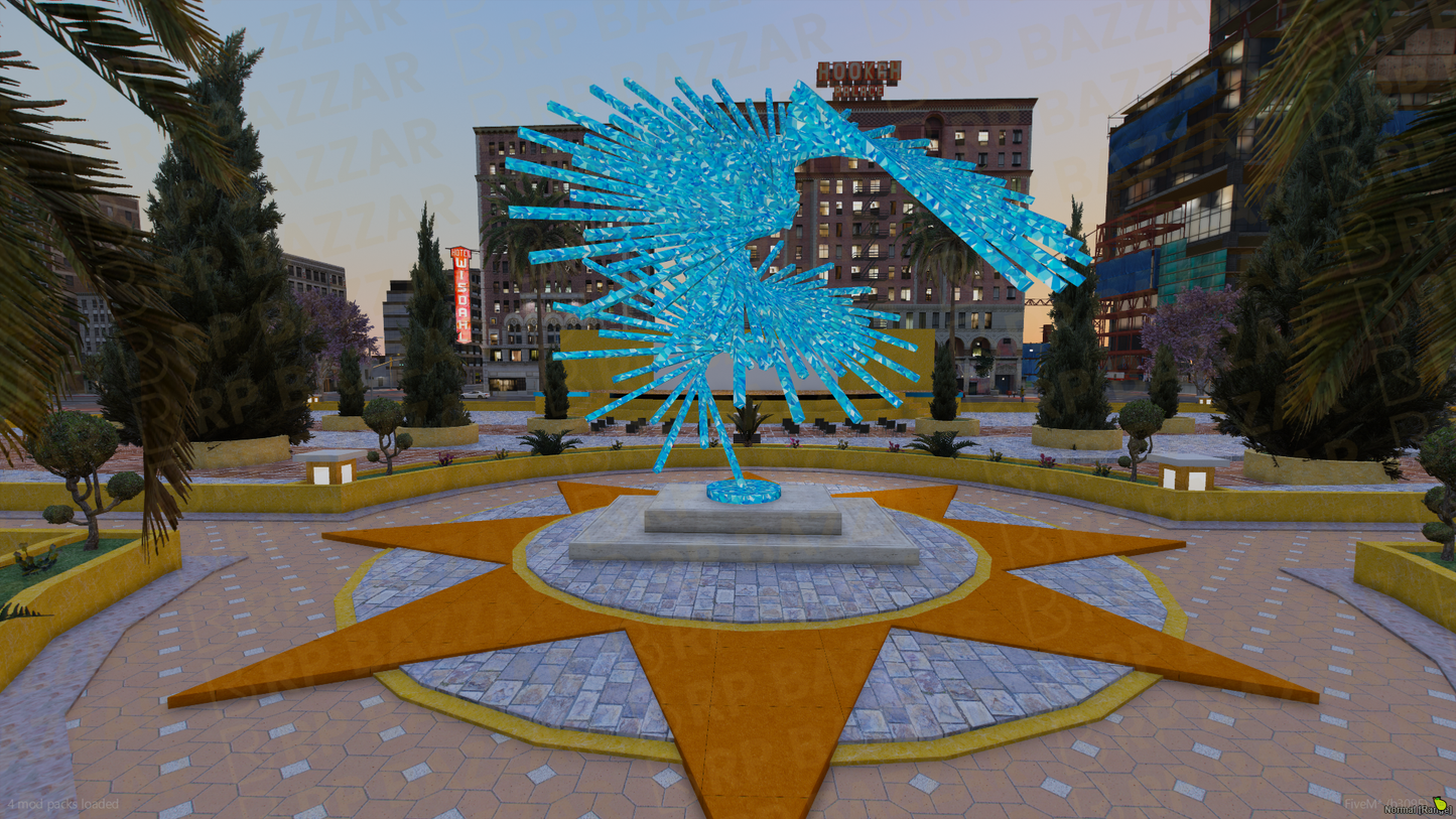 Vintage Legion Square FiveM MLO — GTA RP Interior — ESX QB QBOX — RPBazzar