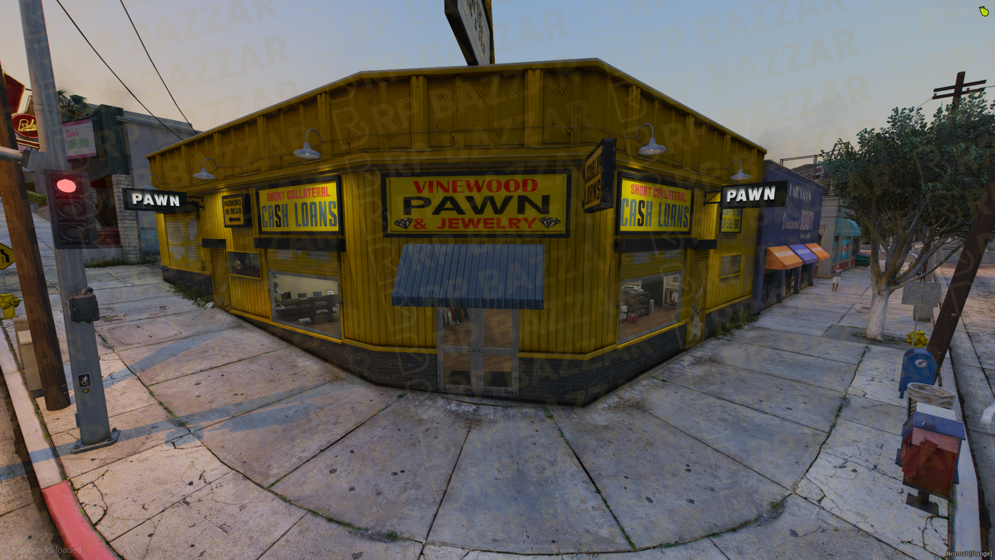 Backstreet Pawn Shop FiveM MLO — GTA RP Interior — ESX QB QBOX — RPBazzar