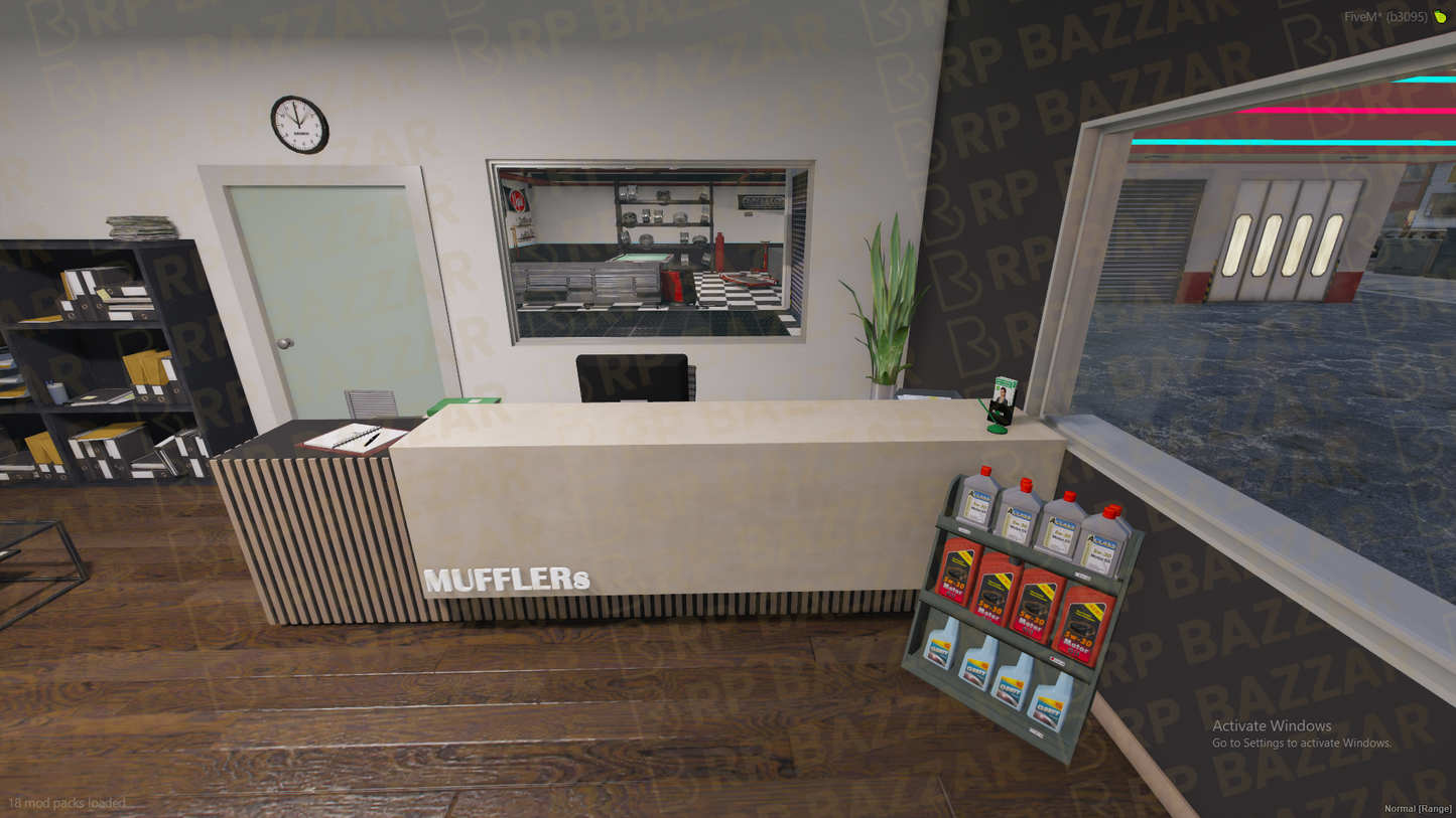 Strip Mechanic Shop FiveM MLO — GTA RP Interior — ESX QB QBOX — RPBazzar