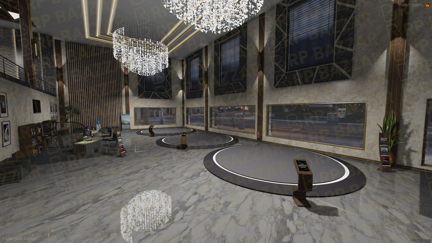 Premium Vehicle Shop FiveM MLO — GTA RP Interior — ESX QB QBOX — RPBazzar