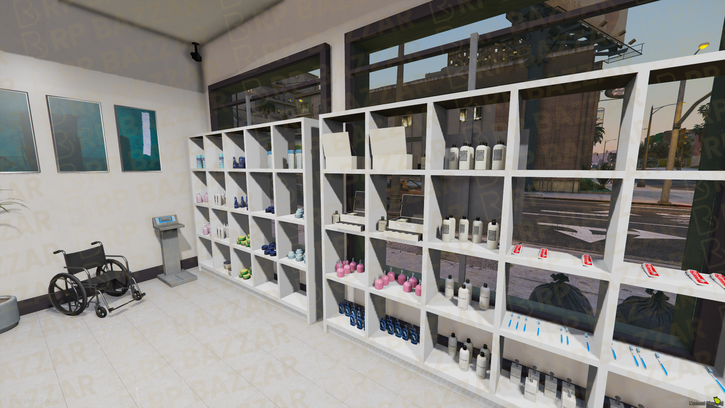 Premium Pharmacy FiveM MLO — GTA RP Interior — ESX QB QBOX — RPBazzar