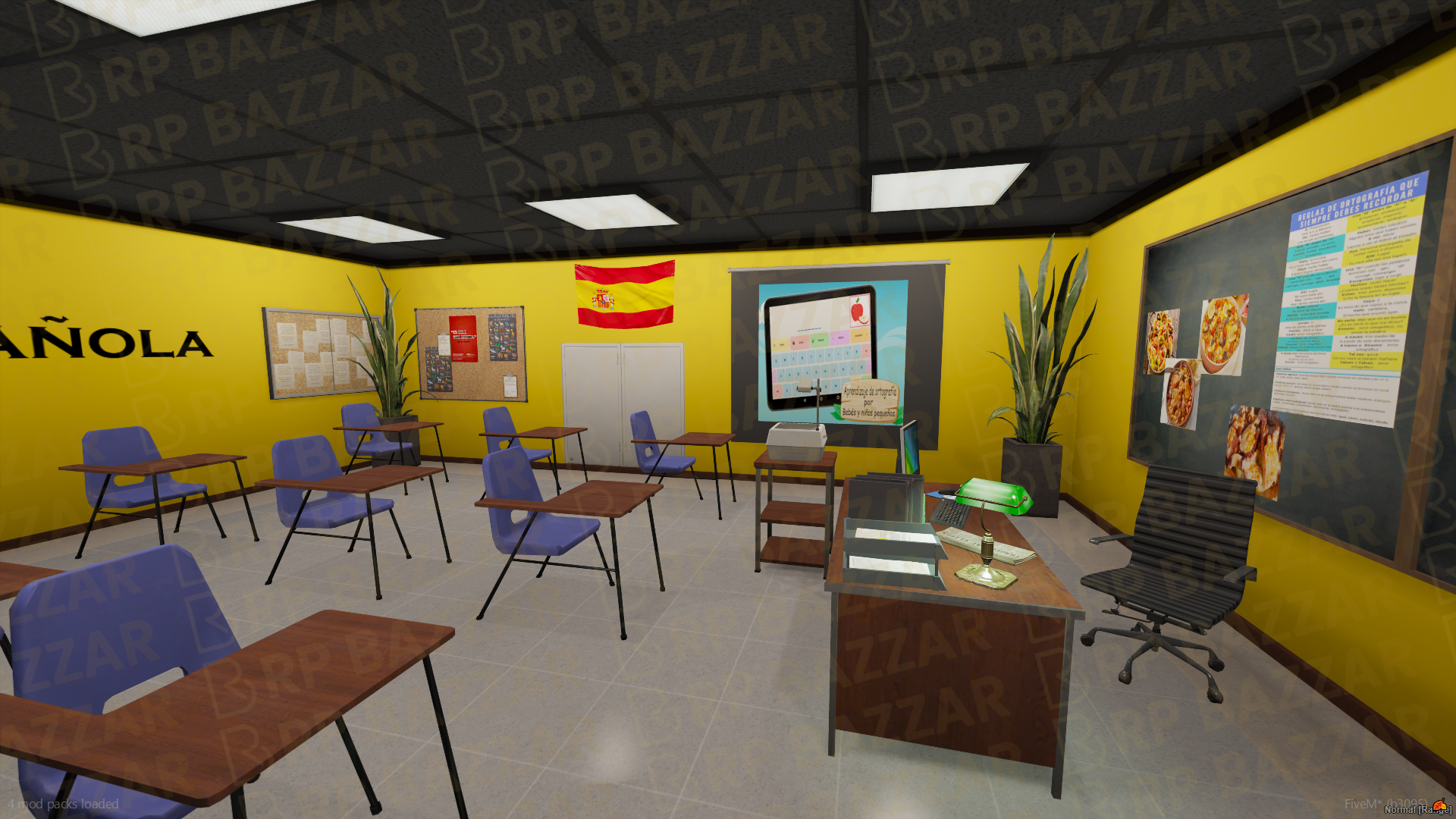 Modern School & University FiveM MLO — GTA RP Interior — ESX QB QBOX — RPBazzar