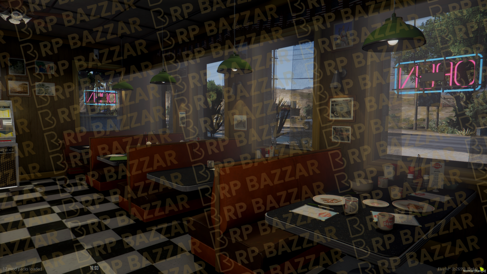Custom Snack Bar FiveM MLO — GTA RP Interior — ESX QB QBOX — RPBazzar