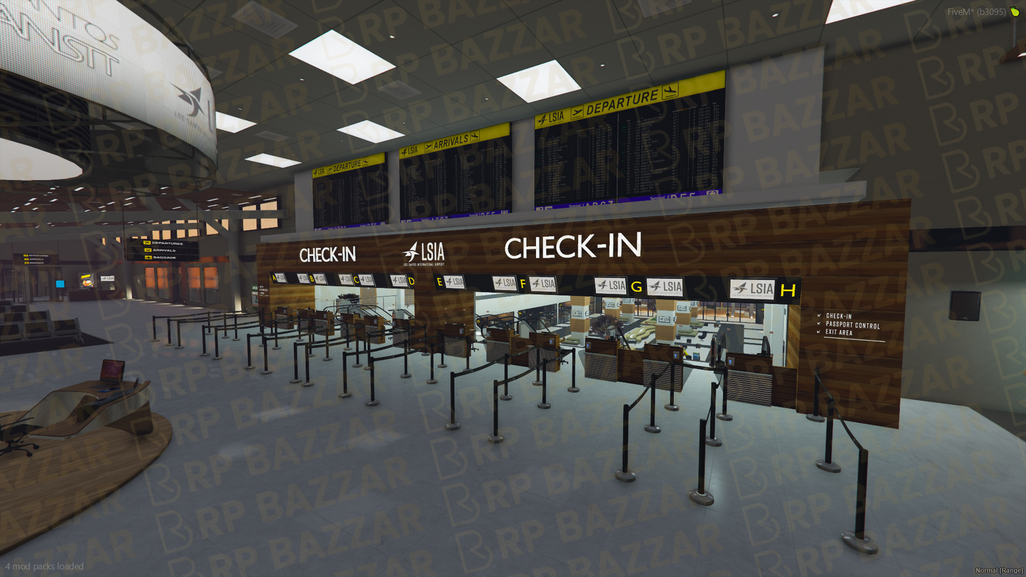Domestic Airport FiveM MLO — GTA RP Interior — ESX QB QBOX — RPBazzar