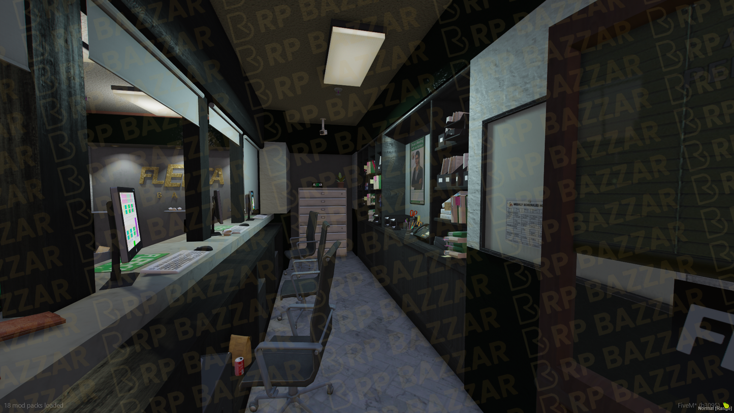 Vault Bank FiveM MLO — GTA RP Interior — ESX QB QBOX — RPBazzar