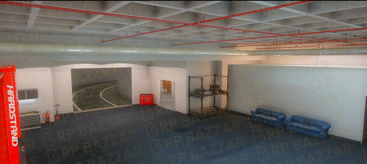 Vibrant Mechanic Shop FiveM MLO — GTA RP Interior — ESX QB QBOX — RPBazzar