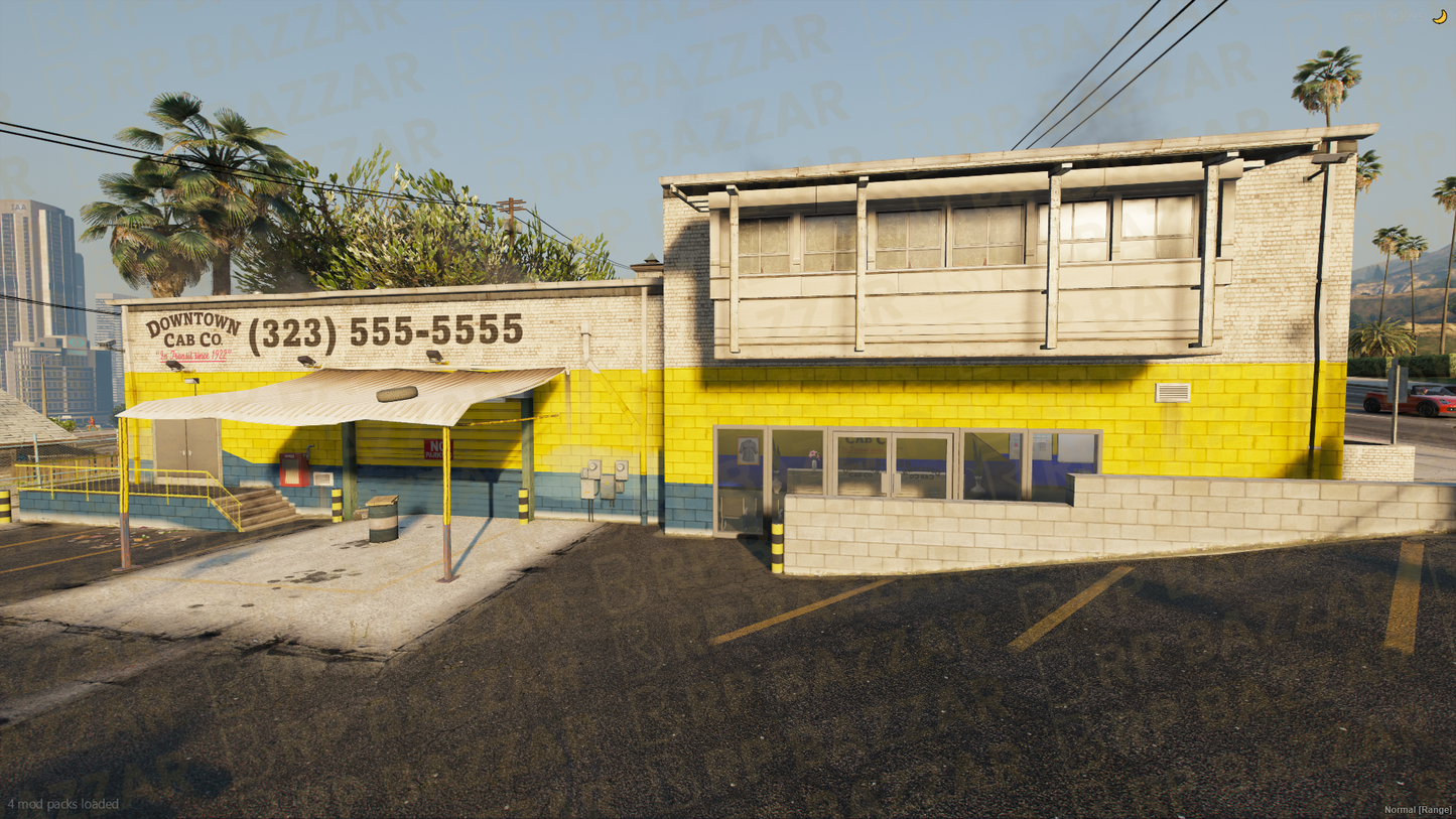 City Taxi Depot FiveM MLO — GTA RP Interior — ESX QB QBOX — RPBazzar