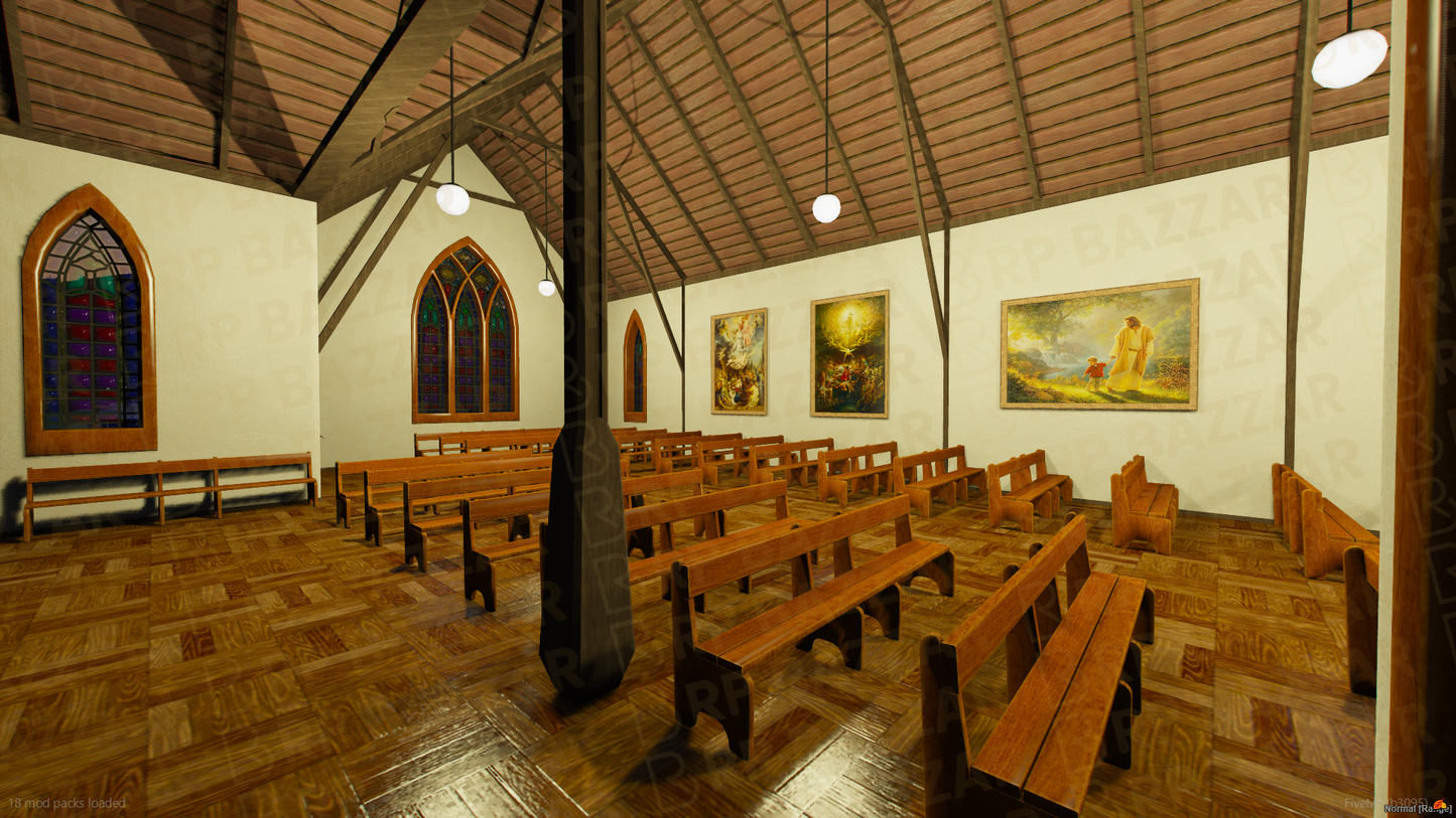 Holy Church FiveM MLO — GTA RP Interior — ESX QB QBOX — RPBazzar