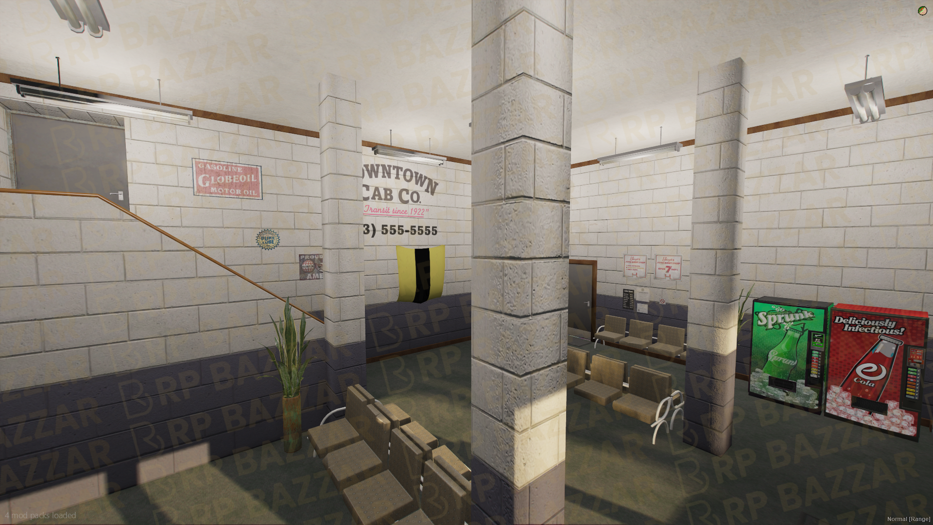 Central Taxi Depot FiveM MLO — GTA RP Interior — ESX QB QBOX — RPBazzar