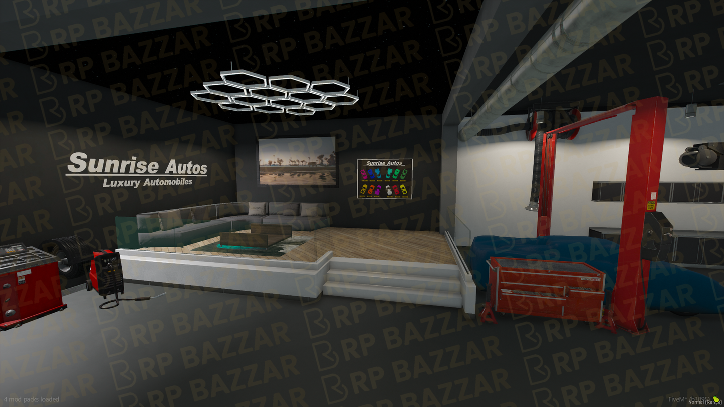 Drift Vehicle Shop FiveM MLO — GTA RP Interior — ESX QB QBOX — RPBazzar