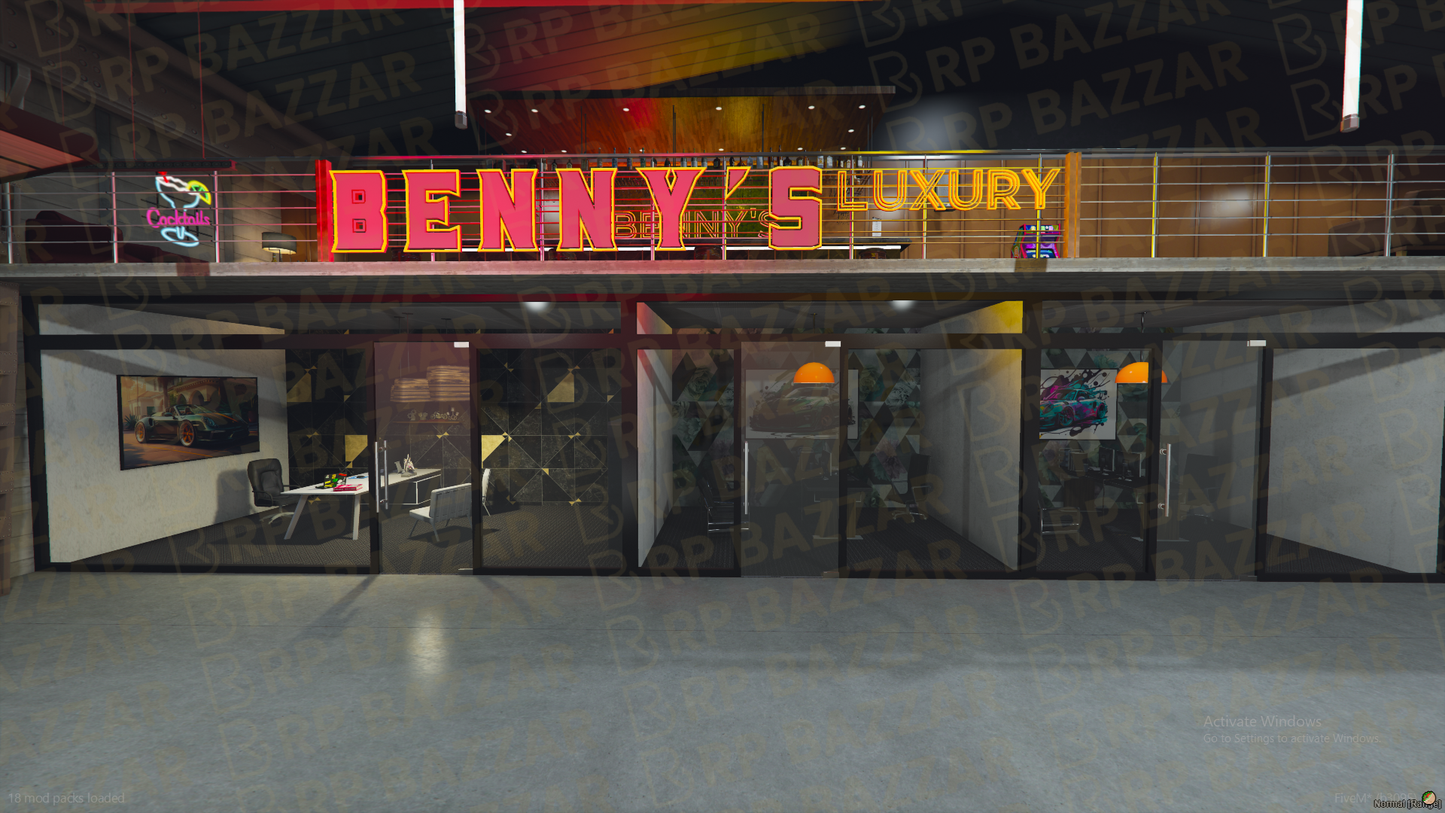 Secret Mechanic Shop FiveM MLO — GTA RP Interior — ESX QB QBOX — RPBazzar