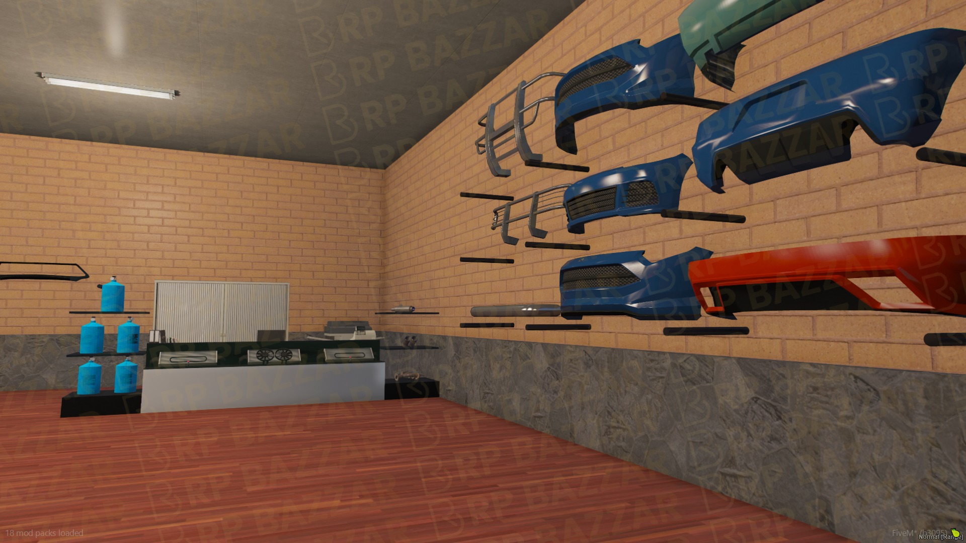 Custom Mechanic Store FiveM MLO — GTA RP Interior — ESX QB QBOX — RPBazzar