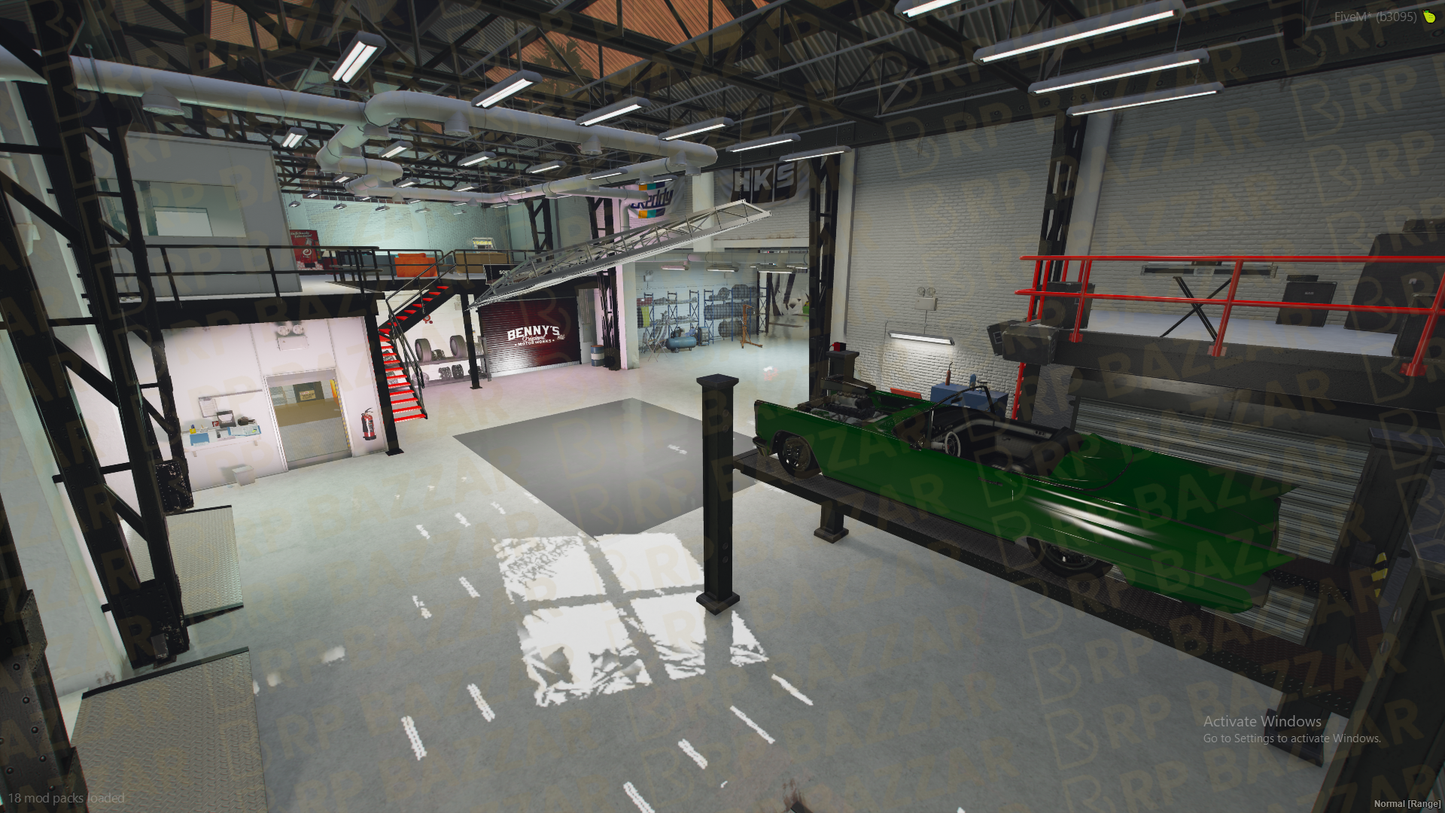 Rugged Mechanic Shop FiveM MLO — GTA RP Interior — ESX QB QBOX — RPBazzar