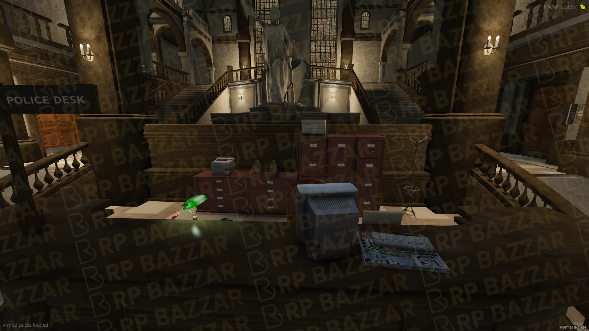 Mountain Police Station FiveM MLO — GTA RP Interior — ESX QB QBOX — RPBazzar