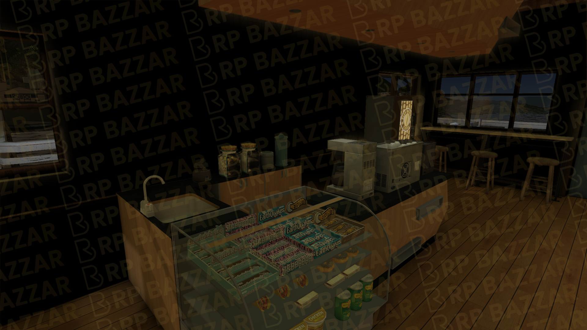 Classic Cafe FiveM MLO — GTA RP Interior — ESX QB QBOX — RPBazzar