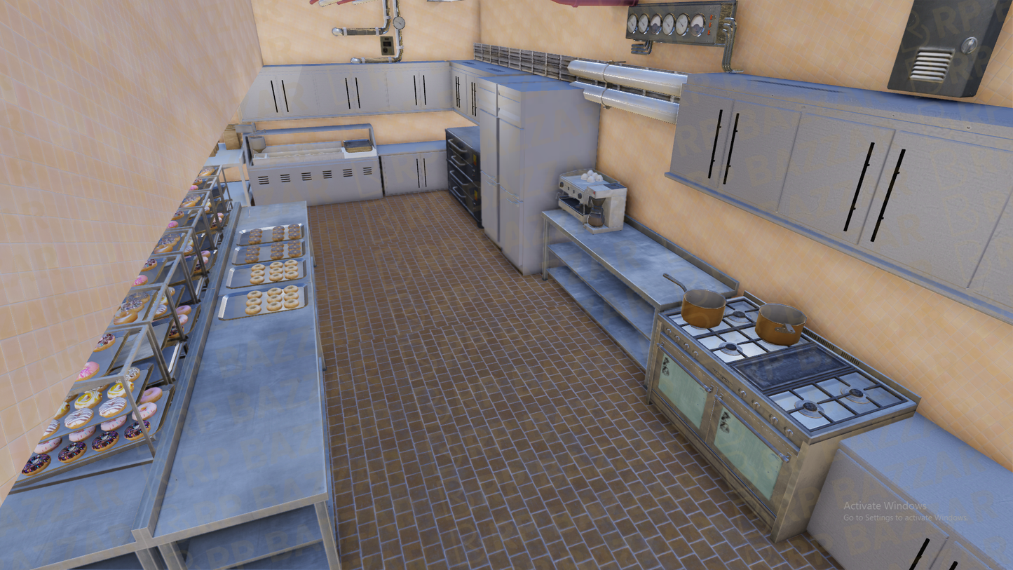 Downtown Coffee Shop FiveM MLO — GTA RP Interior — ESX QB QBOX — RPBazzar