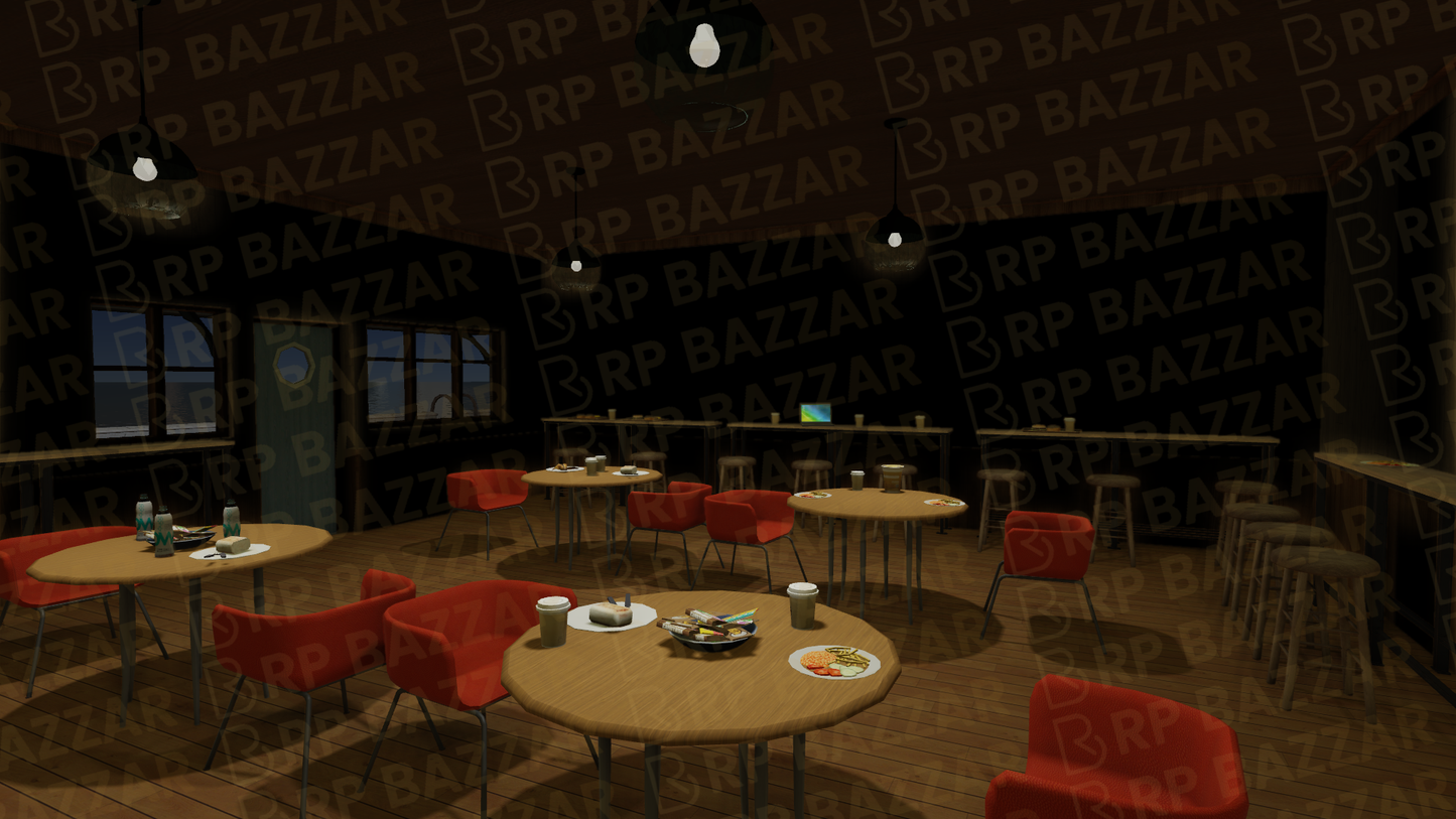 Classic Cafe FiveM MLO — GTA RP Interior — ESX QB QBOX — RPBazzar