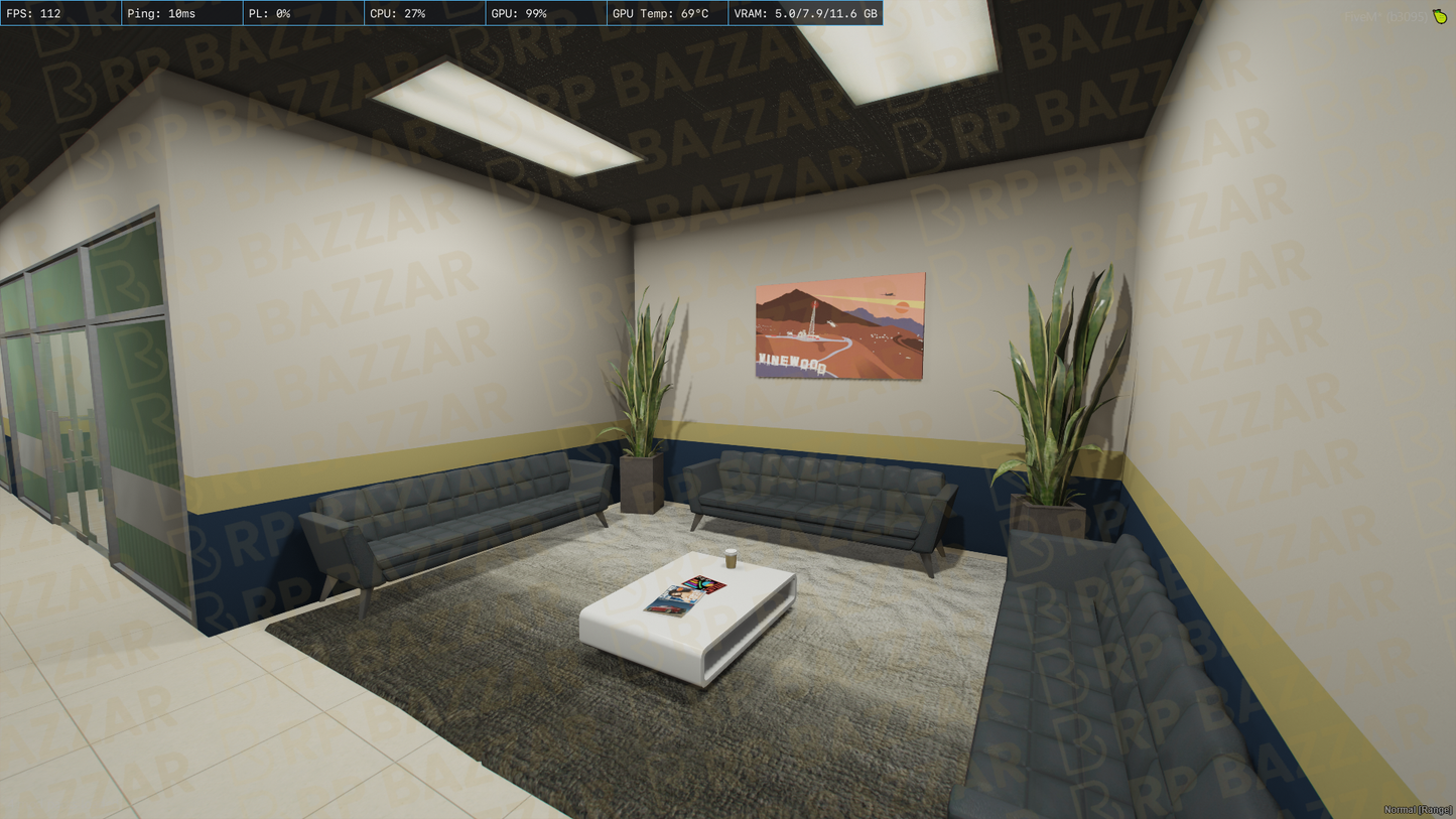 Spacious Office FiveM MLO — GTA RP Interior — ESX QB QBOX — RPBazzar