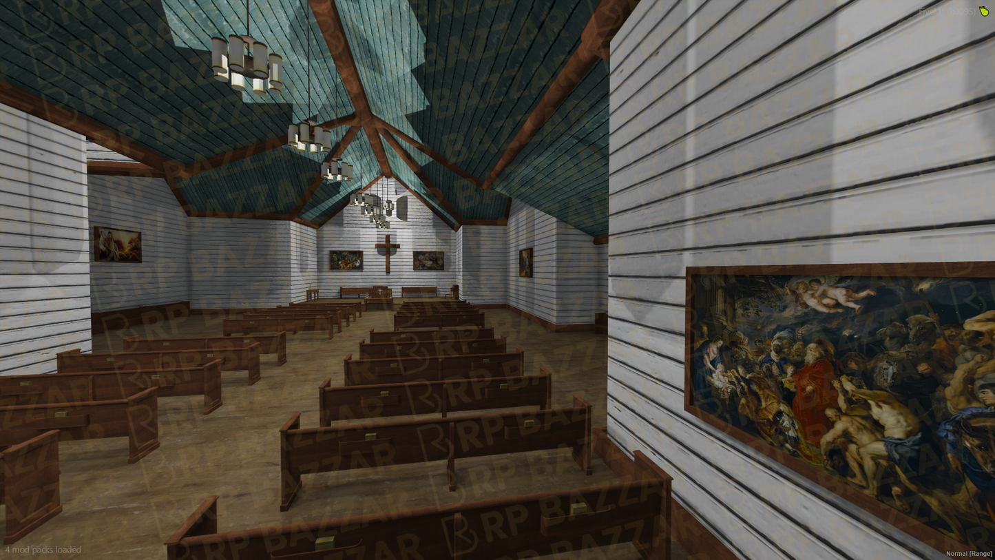 Stone Church FiveM MLO — GTA RP Interior — ESX QB QBOX — RPBazzar