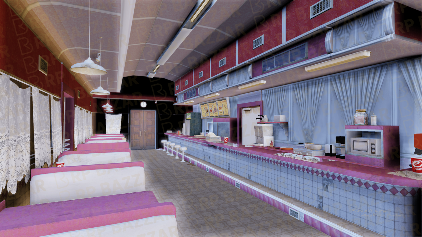 Busy Coffee Shop FiveM MLO — GTA RP Interior — ESX QB QBOX — RPBazzar
