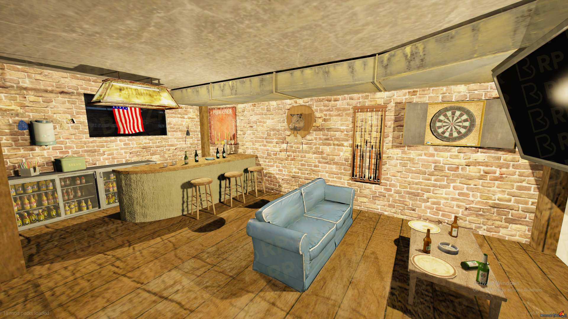 Retro Bar FiveM MLO — GTA RP Interior — ESX QB QBOX — RPBazzar