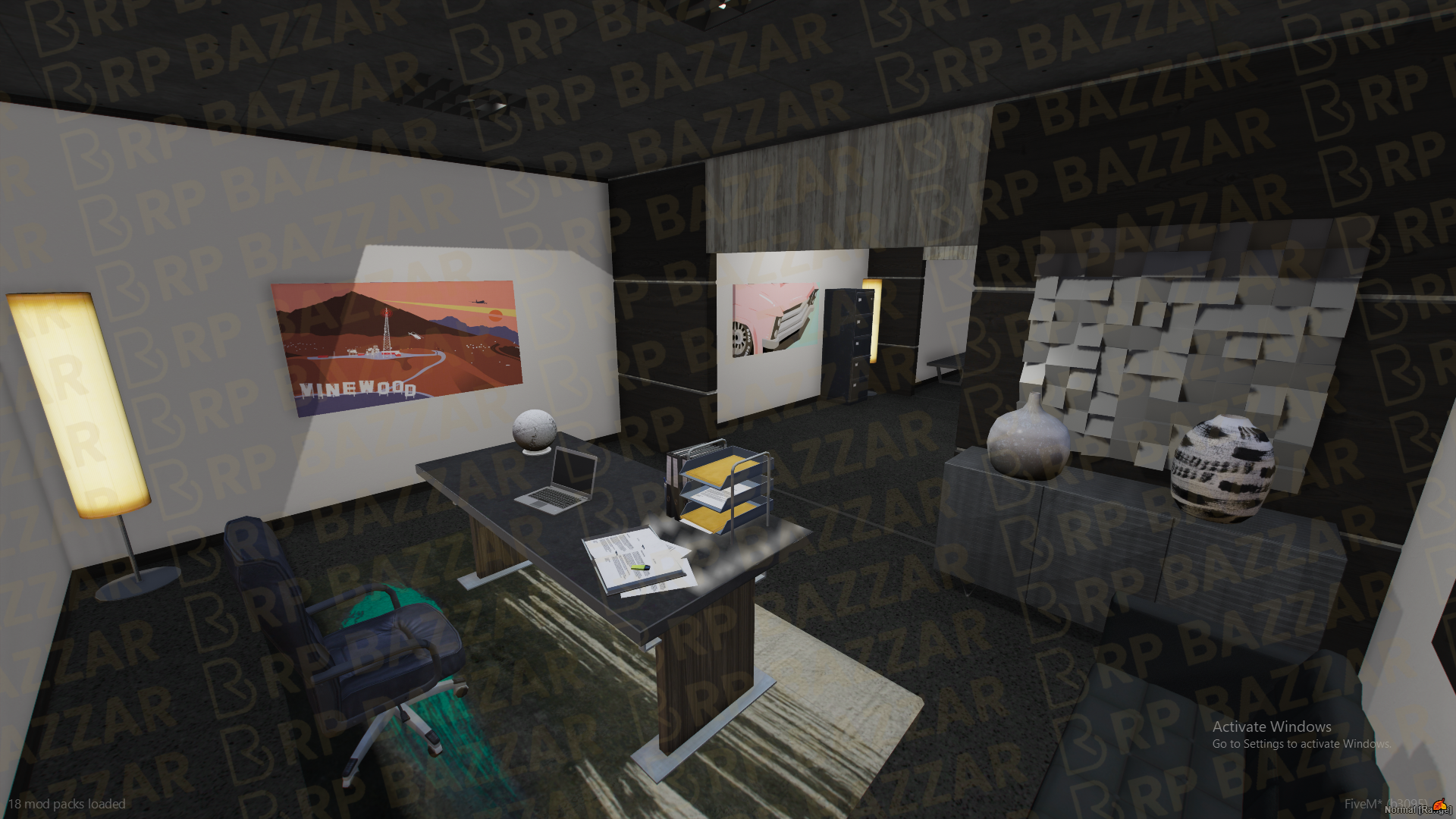 Lore-Friendly Mechanic Shop FiveM MLO — GTA RP Interior — ESX QB QBOX — RPBazzar