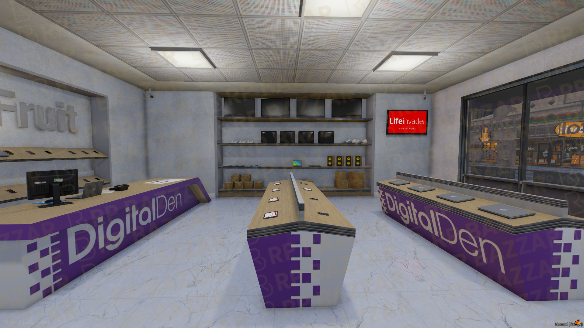 Pixel Electronic Store FiveM MLO — GTA RP Interior — ESX QB QBOX — RPBazzar