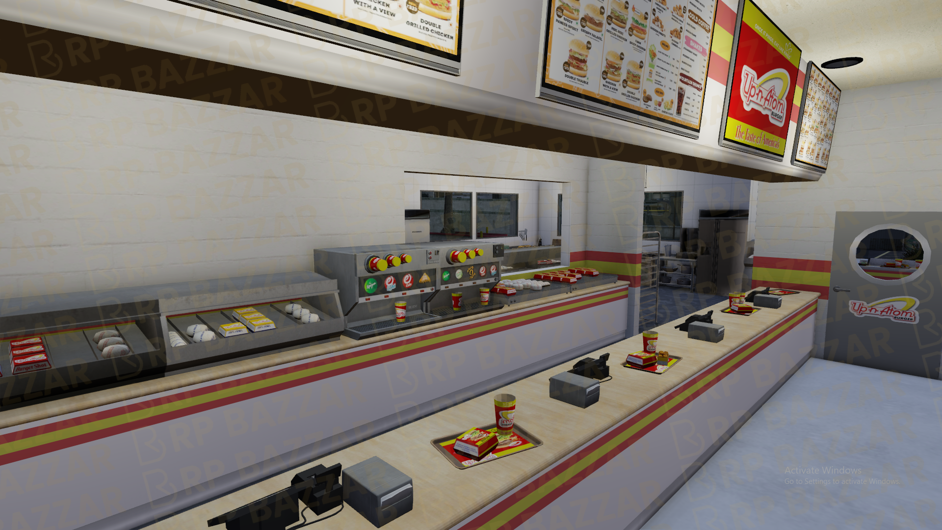 Neon Burger Joint FiveM MLO — GTA RP Interior — ESX QB QBOX — RPBazzar