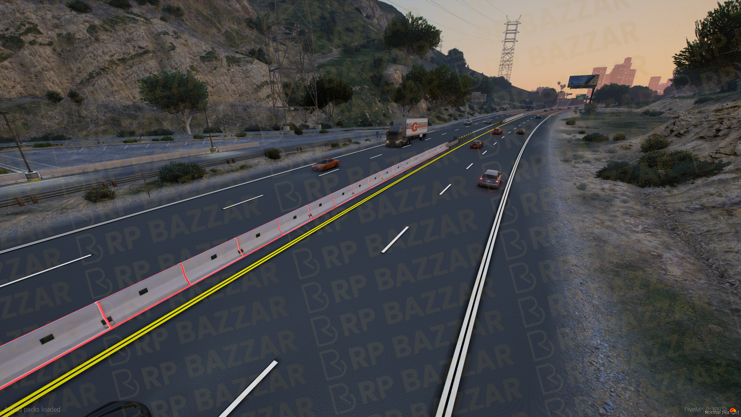 Downtown Road FiveM MLO — GTA RP Road Map — ESX QB QBOX — RPBazzar