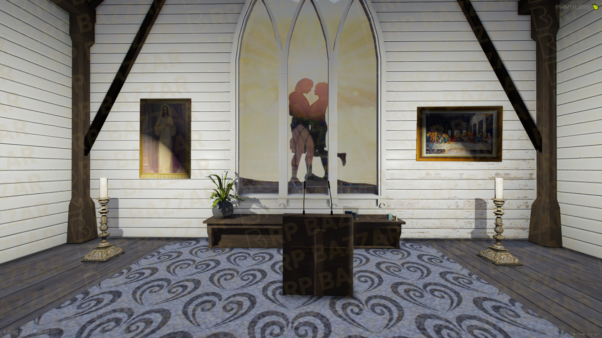 Quiet Church FiveM MLO — GTA RP Interior — ESX QB QBOX — RPBazzar