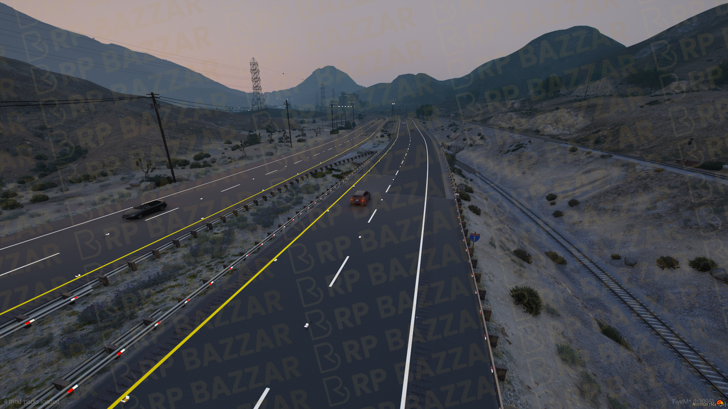 Scenic Road FiveM MLO — GTA RP Road Map — ESX QB QBOX — RPBazzar