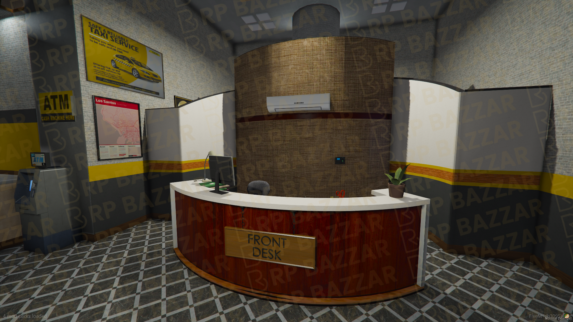 011.Taxi Depot FiveM MLO — rpbazzar