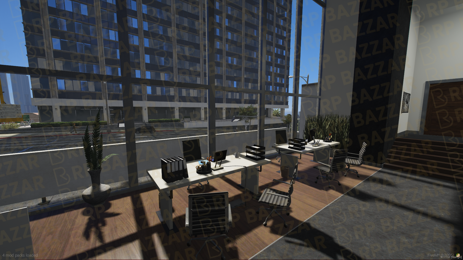 Panoramic Office FiveM MLO — GTA RP Interior — ESX QB QBOX — RPBazzar